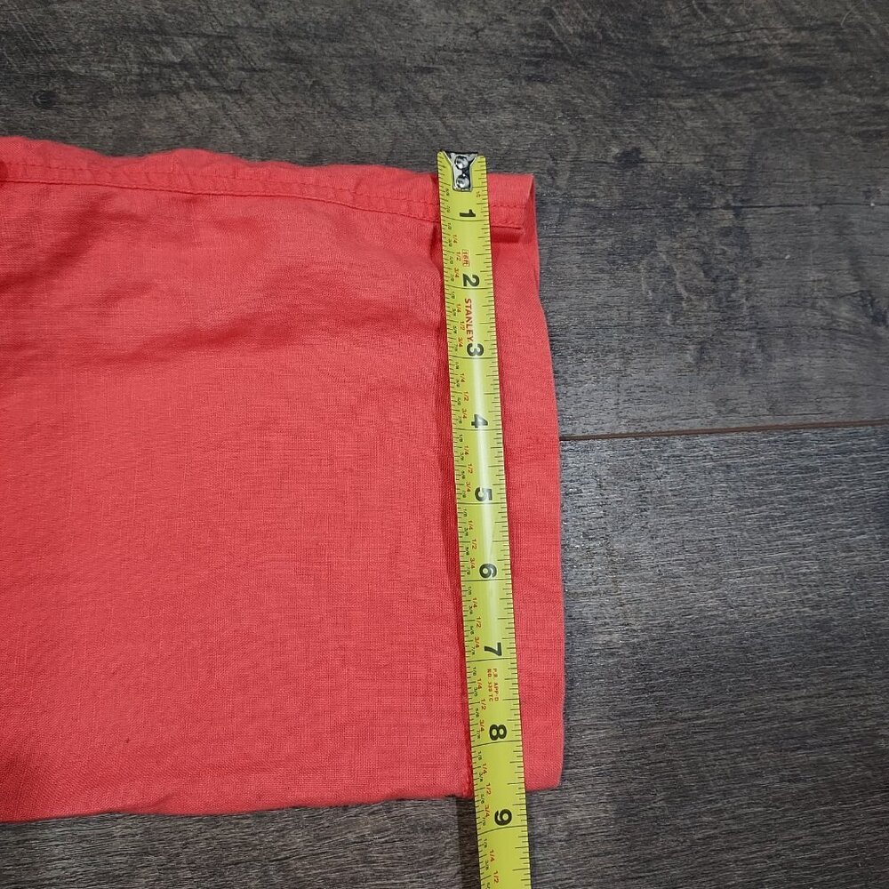 Liz Claiborne  Micheala Linen Pants Cropped Capri Wide Leg Boho Beach - Picture 11 of 12